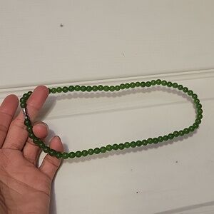 Vtg antique jade necklace